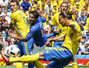 Сборная Италии выиграла у шведов на Евро-2016
