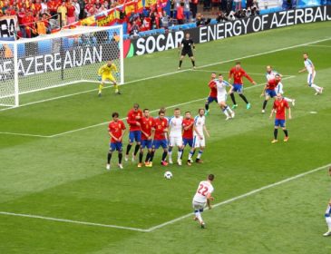 Евро-2016. Испания — Чехия — 0: 0. Первый тайм.