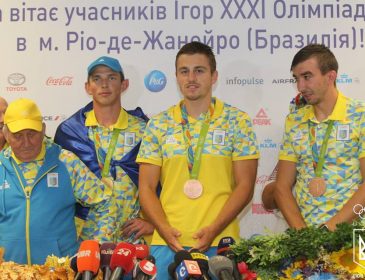 Как в Украине встретили олимпийских чемпионов появились фото