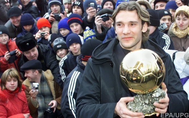 Шевченко включили в пятерку самых незаслуженных обладателей Золотого мяча