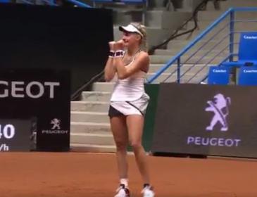 16-летняя украинская теннисистка Даяна Ястремская выиграла первый матч на турнире WTA