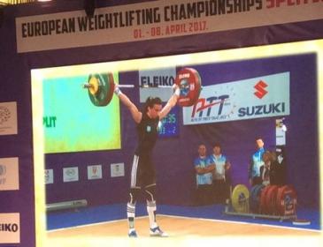 Тяжелоатлетка Вероника Ивасюк выиграла малое «серебро» чемпионата Европы