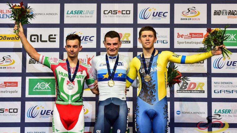 Украинский велогонщик выиграл бронзу на чемпионате Европы