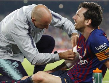 Нападающий «Барселоны» Лионель Месси получил серьезную травму в матче чемпионата Испании